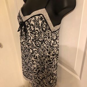 Kimchi Blue Floral Blk N Wht Sheer Camisole size S